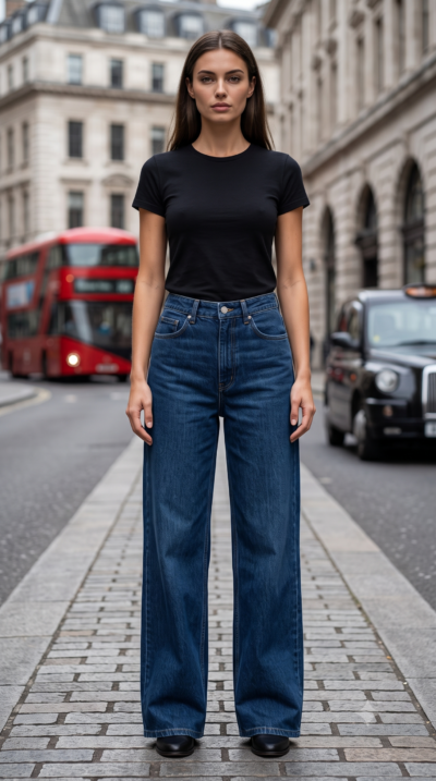 Women's Jeans - Dark Blue (700 g Denim. Pay for only 550 g)