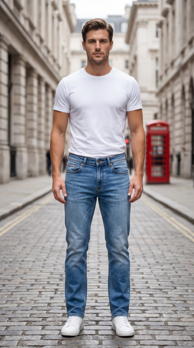 Men's Jeans - Tinted Blue (660 g Denim. Pay for only 550 g)