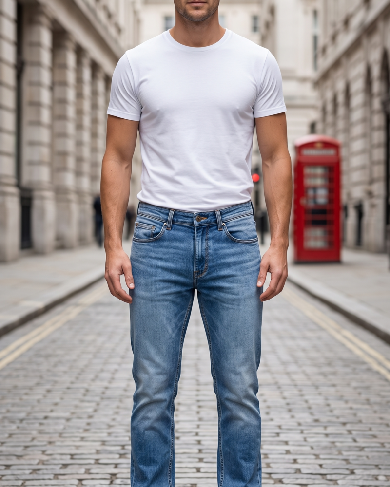 Men's Jeans - Tinted Blue