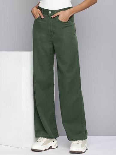Women's Jeans - Green (600 g Denim. Pay for only 550 g)