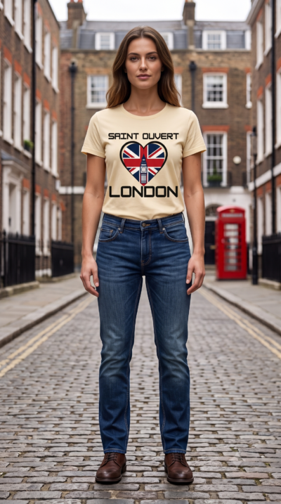 WOMEN'S - Round Neck T-SHIRT - CREAM