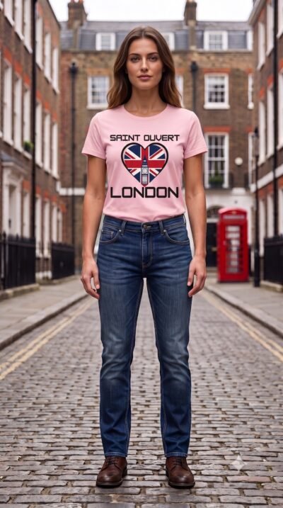 WOMEN'S - Round Neck  - T-SHIRT - BABY PINK