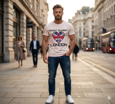 Men's Round Neck T-Shirt - Cream