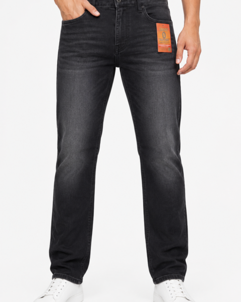 Elephant Grey Cotton-Rich Stretch Denim Jeans
