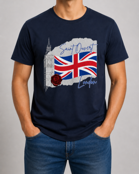 Navy Crew Neck Pure Cotton T-Shirt