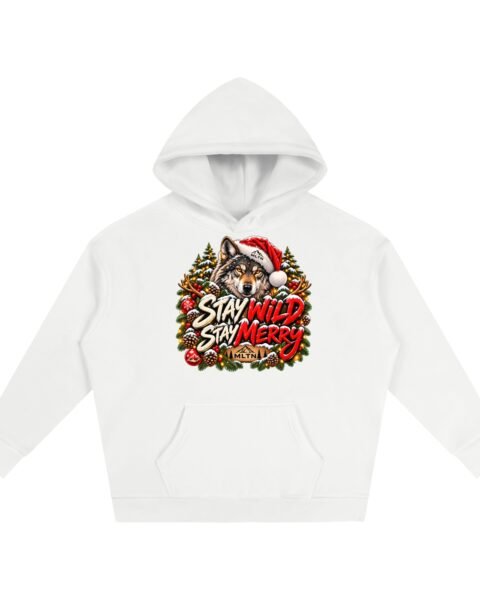 Christmas - Oversize Fleeced Hoodie - Stay Wild